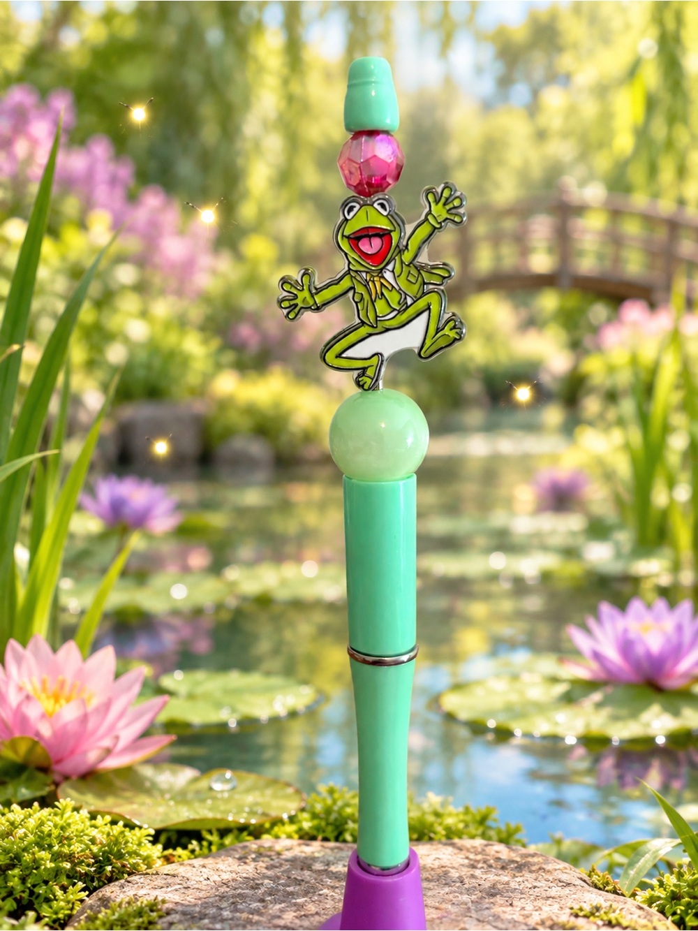 Kermit Frog Green Bead Pen - Decorative Party Favor